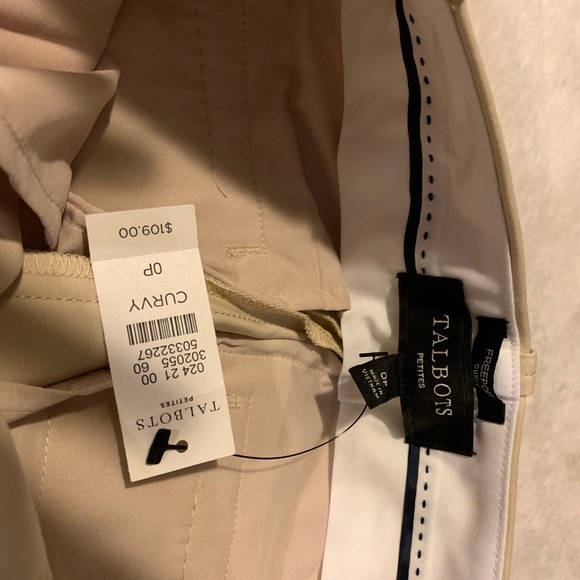Talbots petite tan slacks NWT - Picture 2 of 2